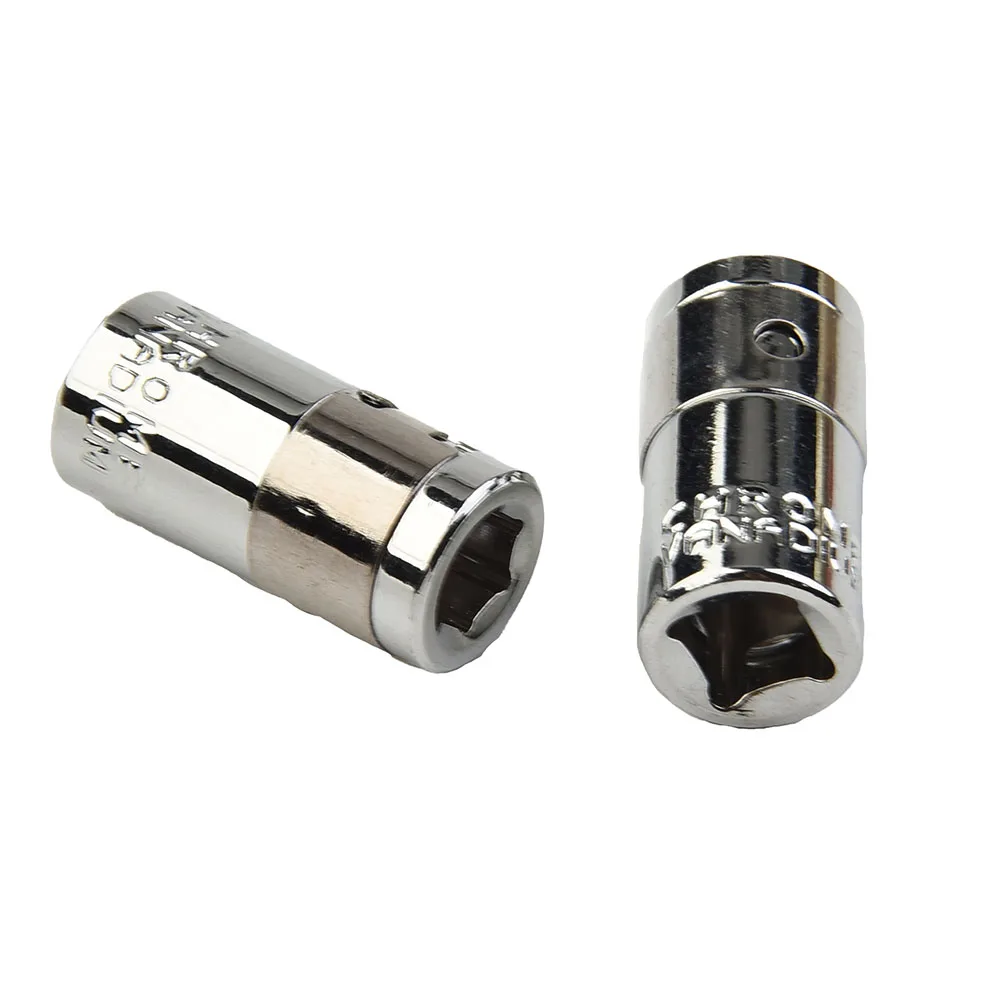 4x 1/4" Ratchet Drive Socket Adapter 6.3mm Square Drive To 1/4" Hex Shank Socket Bits Converter Screwdriver Holder Adapter 5