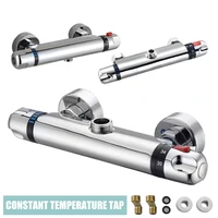 Bathroom thermostatic shower mixing valve wall-mounted 38℃ thermostatic shower anti-scalding faucet valve 1