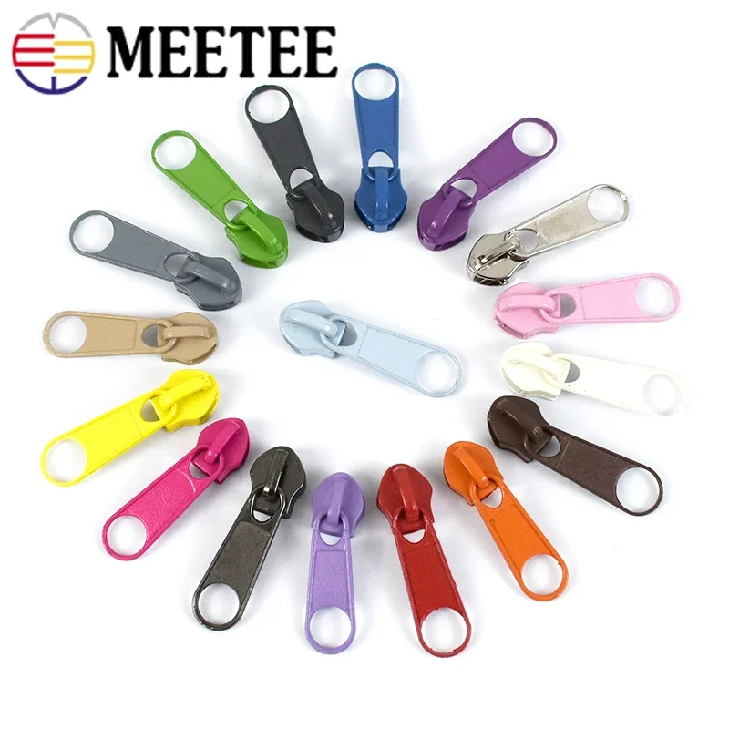 20/50/100 Pz 3 #5 # Cursore Con Cerniera Per Cerniere In Nylon Zaino Tasca Con Cerniera Estrattore Borsa Indumento Cerniere Kit Di Riparazione Accesso