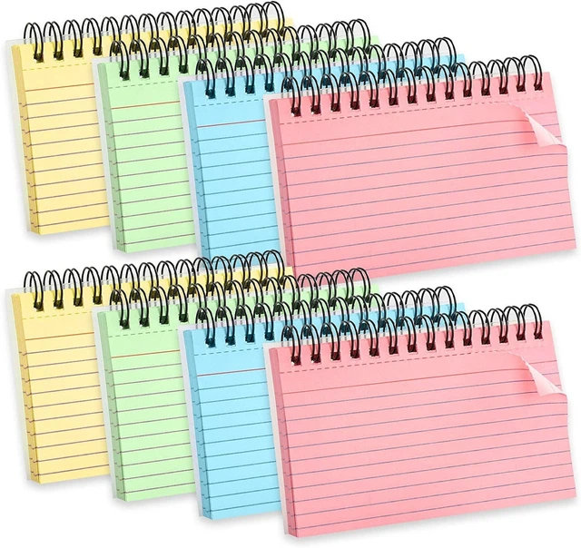 5 Colors Double Covers Index Card Ruled Record Revision Note Paper Memory  Learning Taking To Do List For School Office Household - AliExpress