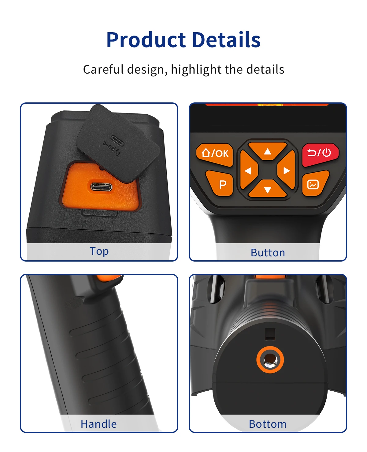 ET693B Super IR 300*225 Thermal Imaging Camera 120*90 Infrared Sensor -20~550℃ T