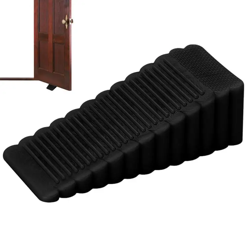 Door Stopper Floor Slanted Wedge Floor Stackable Stops Indoor Door Stopper Duty Rubber Stop Prevents Doors From Closing