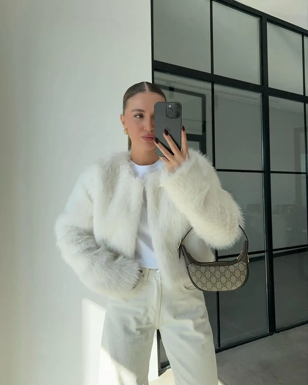 Suéter de lujo de gran tamaño para mujer, ropa de calle holgada de manga larga y cintura alta, chaquetas de invierno para mujer, nuevo