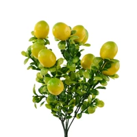 14 Inch Artificial Lemon Home Garden Fake Fruits Decoration Lifelike Plant Fake Tree Branches Table Ornament Photography Props 6