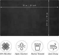 5/10/20PCS Bleach Proof Towels Bulk Microfiber Absorbent Salon Hair Towels Quick Dry Hand Towels for Gym Bath Spa Shaving Barber 2