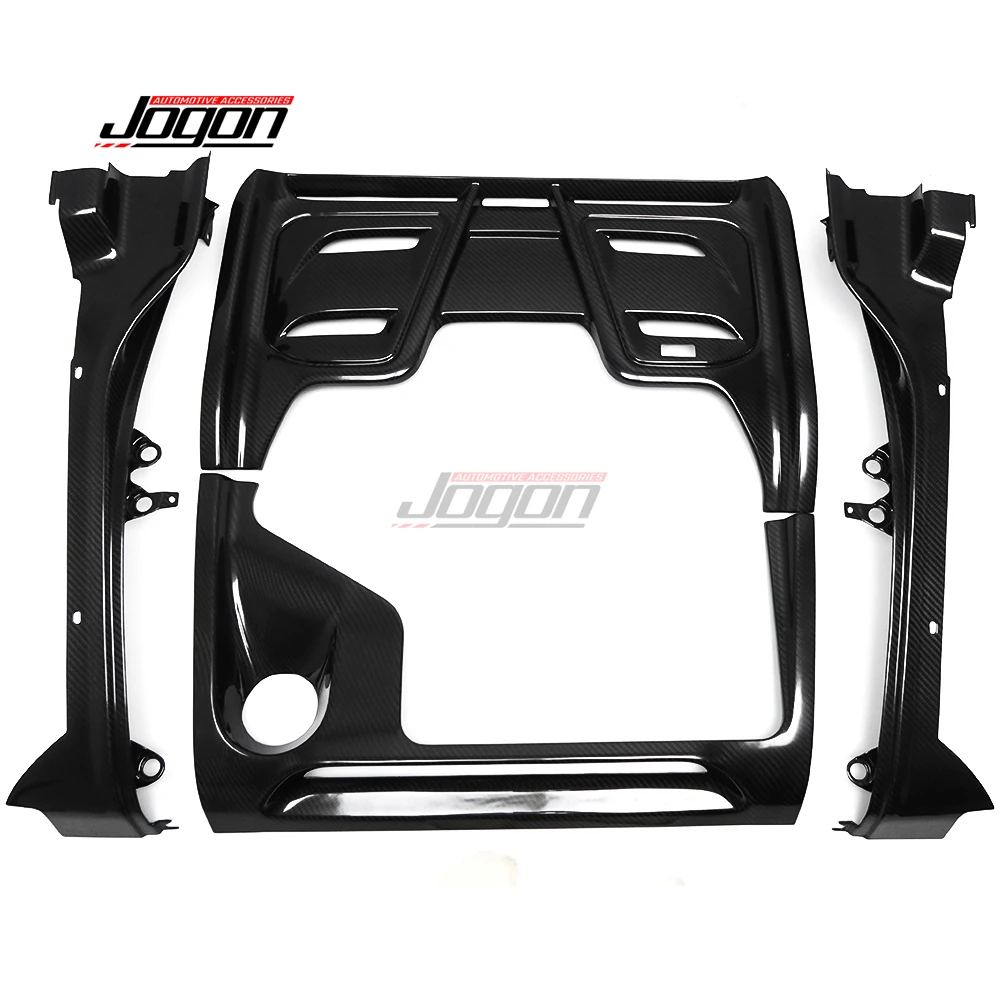 Full Sets Carbon For Lotus Emira Sports Coupe V6 2022-2024 MT Car Front Engine Hood Bodykit Vent Frame Cover Trim Accessories