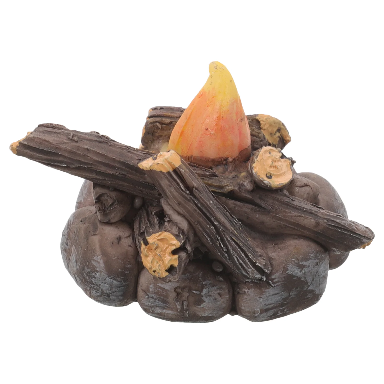 

Miniature Bonfire Decoration Resin Campfire Model Micro Scene Decor Prop Bonfire Ornament