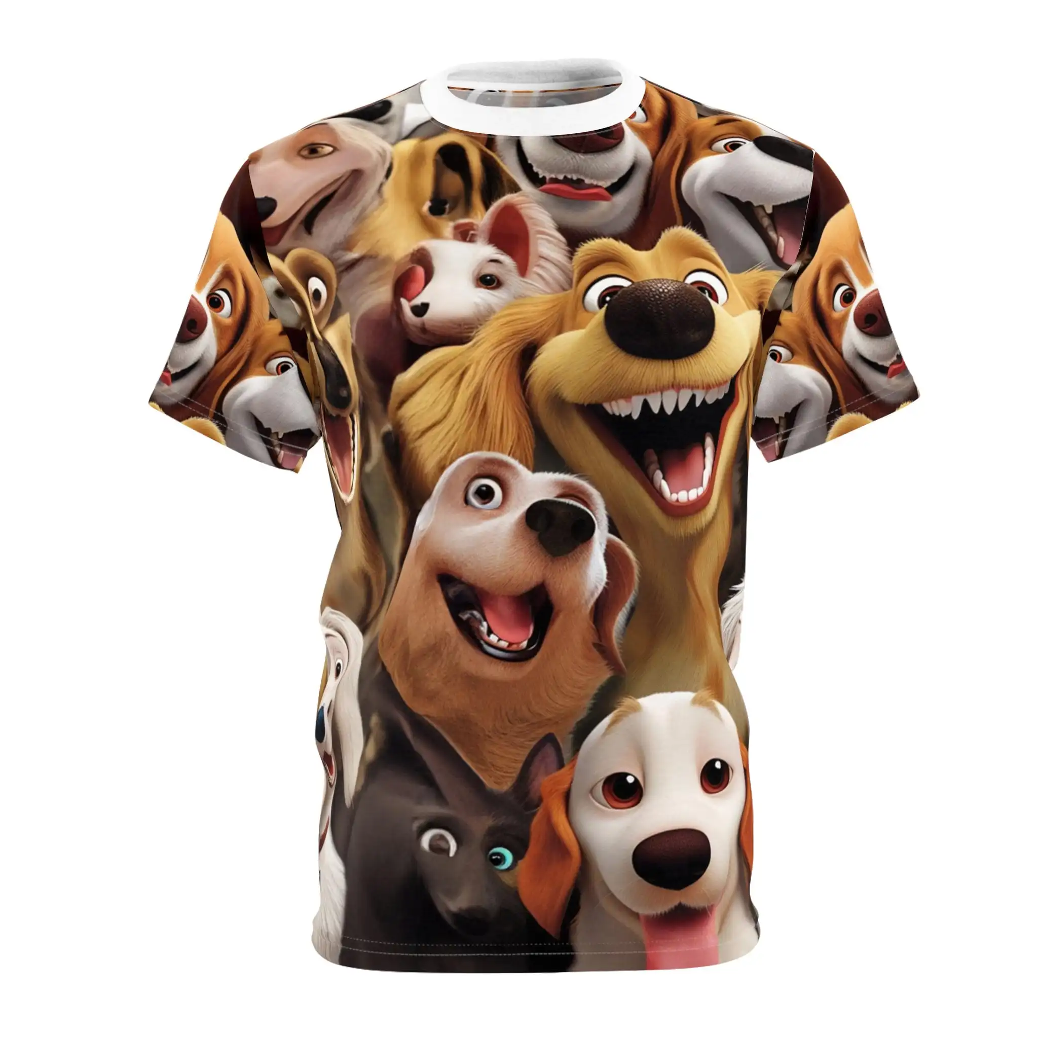 

Men's and Women's Short-sleeved T-shirt 3D Dog Pattern Printing Fashionable and Comfortable Men's Short-sleeved Clothing