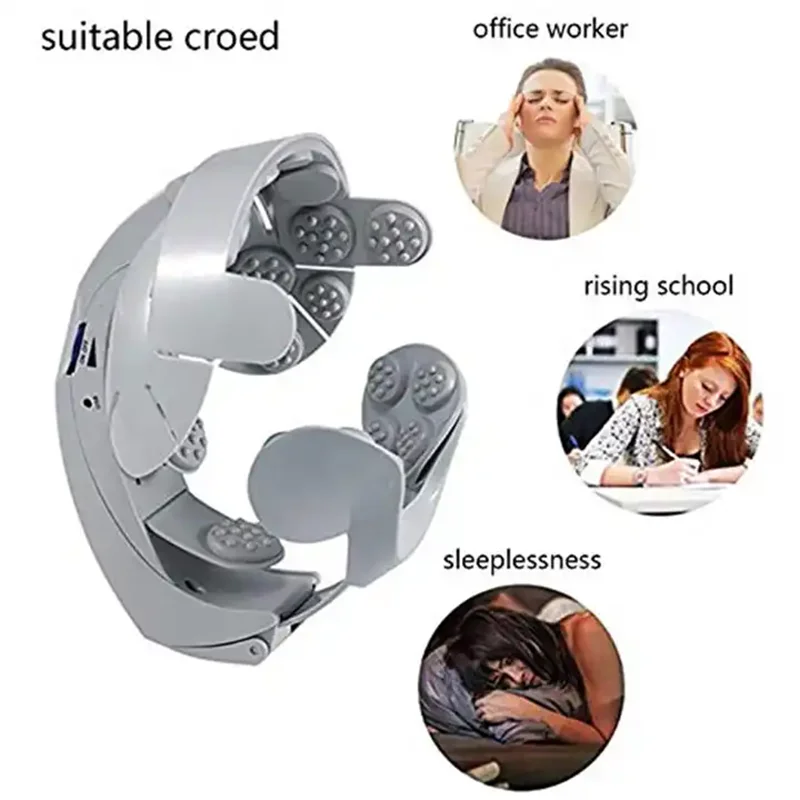 

Electric Head Massage Relaxation Health Care Device Relax Easy Acupuncture Point Brain Massager Relief Improve Sleep