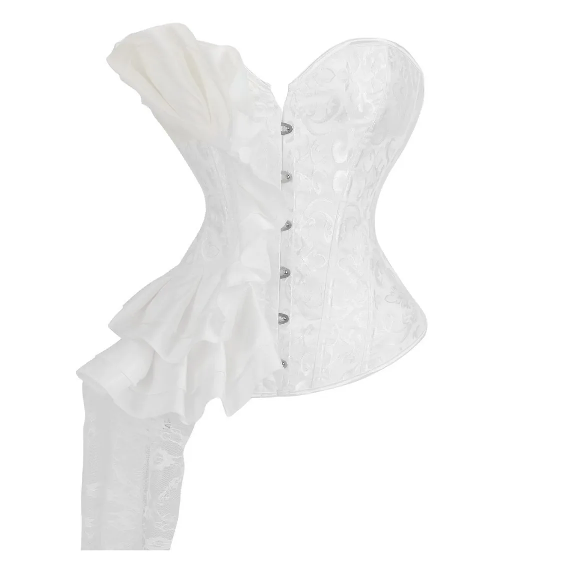 Elegant Satin Lace Fishbone Corset