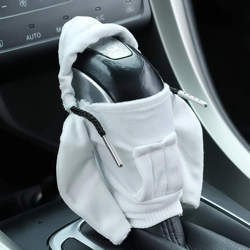 Couverture de pommeau de levier de vitesse de voiture automatique, décor de  poignée manuelle, couvertures à capuche, accessoires d'intérieur de  voiture, sweats à capuche à la mode - AliExpress