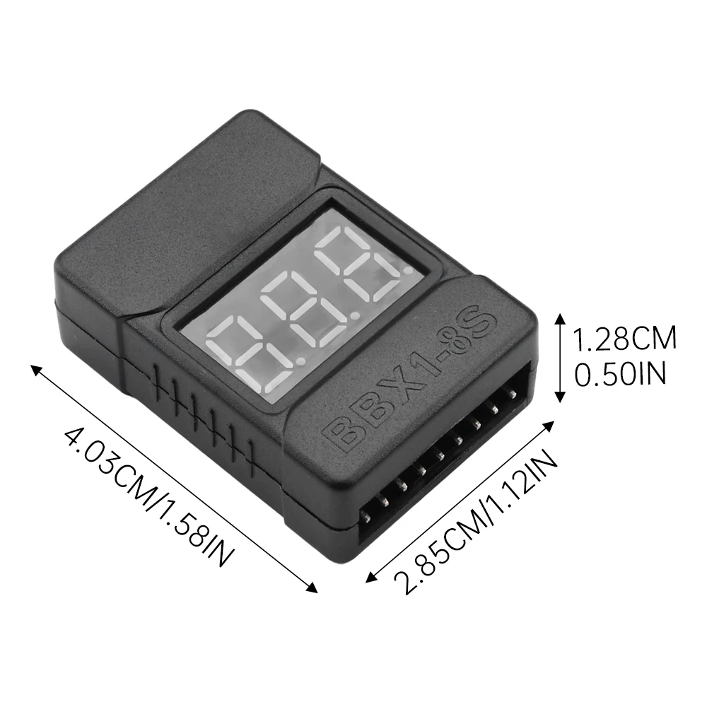 BBX 1-8S Lipo Battery Voltage Tester/ Low Voltage Buzzer Alarm/ Battery Voltage Checker With Dual Speakers 6