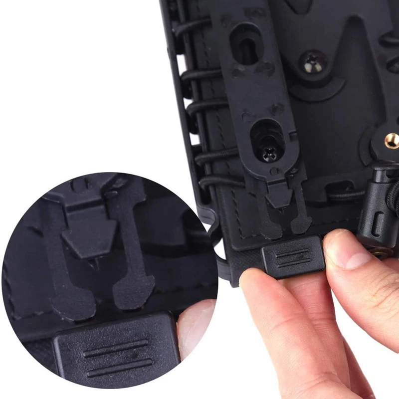 Hunting 5.56 7.62 9mm Magazine Pouch Molle Scorpion Fast Mag Quick Release AR15 Mag Holster Case Box with Molle Waist Belt Clip magazine pouch