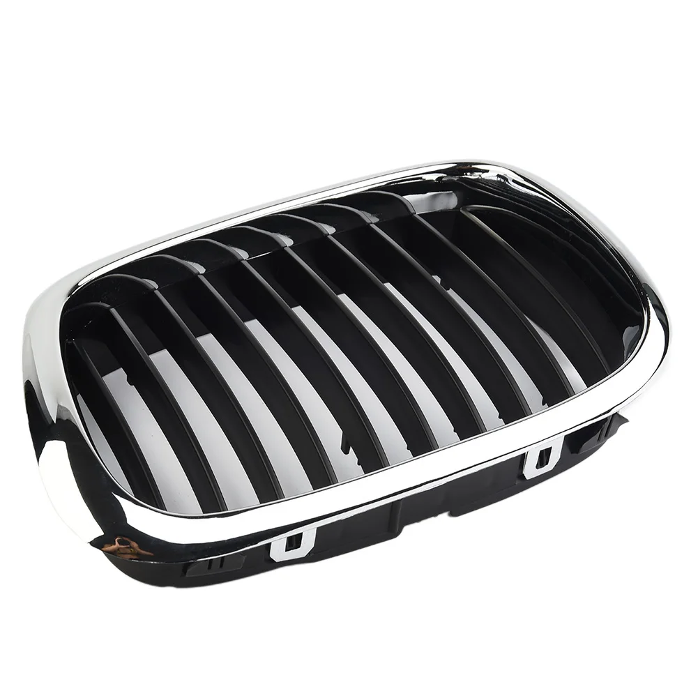 1pc Front Chrome Black Grille Grill For BMW 5 Series E39 1998-2003 Sedan520d/520i/523i/525d/525i/525td/528i/540i/540ip/M5 Estate car exterior accessories car grill mesh grille braces