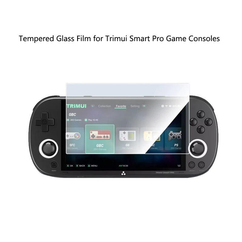 Screen Protector 9H Tempered Glass Antic-Scratch HD For Trimui Smart Pro Game Consoles