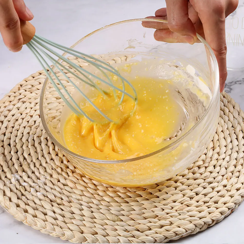 Silicone Egg Beater Manual Whisk Cream Mixer Stirring Tool