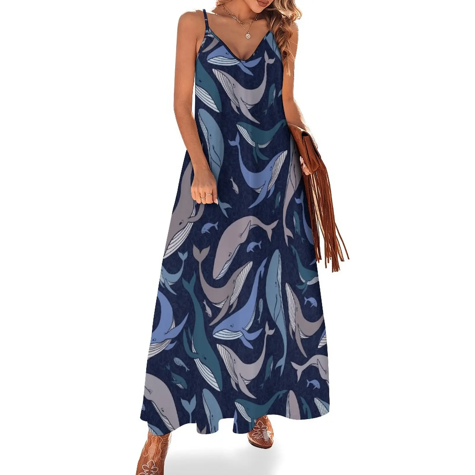 

School of whales Sleeveless Dress dresses for womens 2024 womens clothing dresses for women 2024