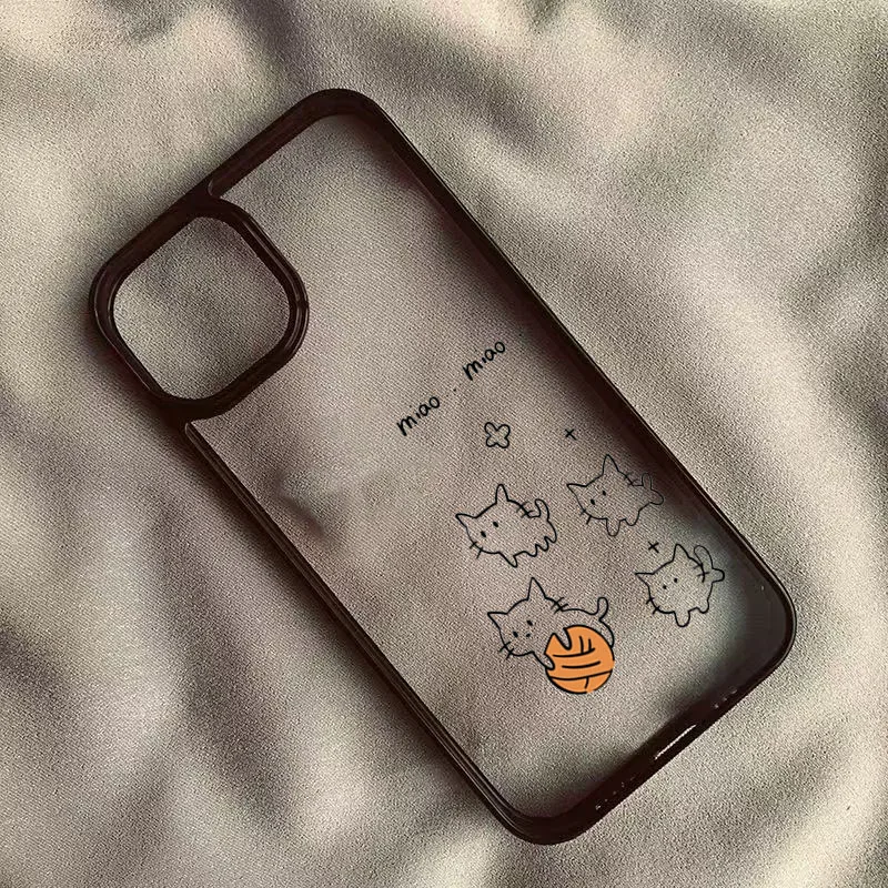 Charming Fish Cat Lovers Phone Case - Adorable Design Cover