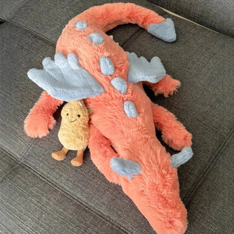 Jelly Cat 50/88cm Sky Dragon Persimmon Dragon Plush Doll Lovely Soothing Cat And Dog Interactive Toy Pet Birthday Gift 3