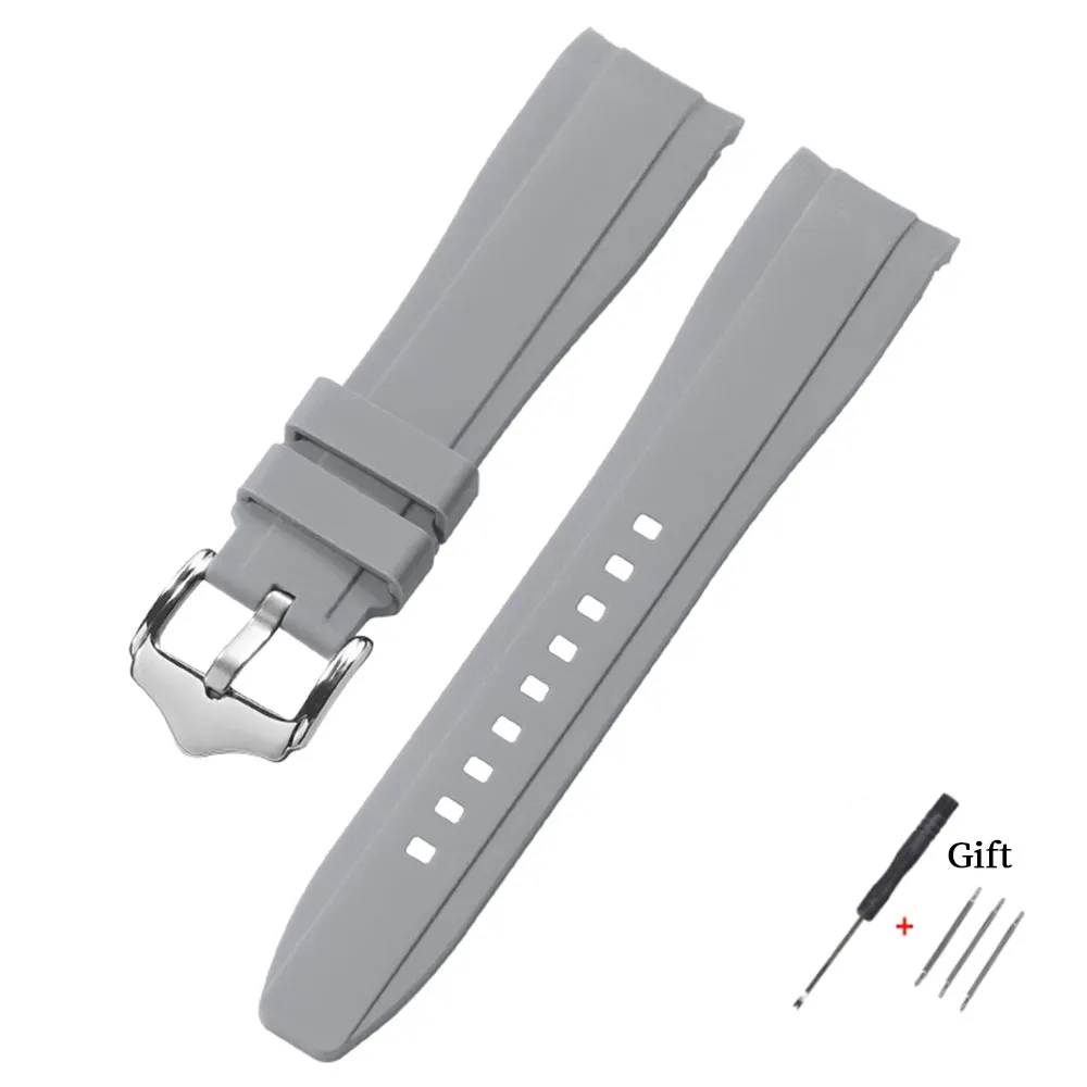 Deluxe Curved Silicone Strap - High-Quality Waterproof Replacement Band