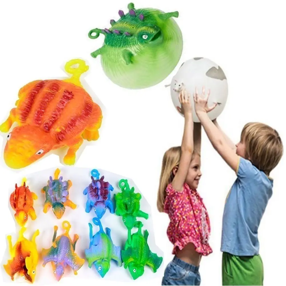 

Inflatable TPR Children Anxiety Kid Stress Relief Balloon Blowing Dinosaur Squeeze Ball Animal Toy