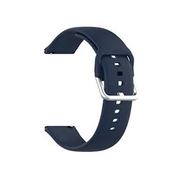 Versatile Silicone Watch Strap - 20mm/22mm Adjustable Band - 22MM (Dark blue)