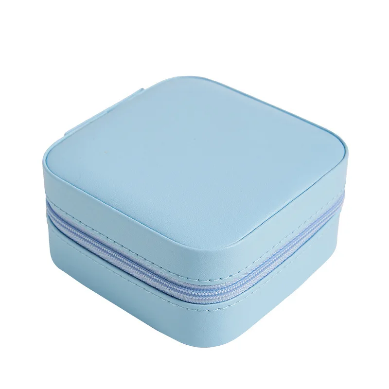 Travel Jewelry Case with Mirror,Mini Portable Jewelry Travel Organizer Small Jewelry Box for Bridesmaid Gift Travel Essential 3