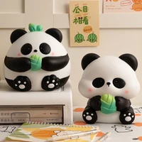 Creative Panda Piggy Bank One-Way Coin Slot Anti-Theft Design Large Capacity Money Box Kids Adults Animal Shaped Savings Jar​ 2