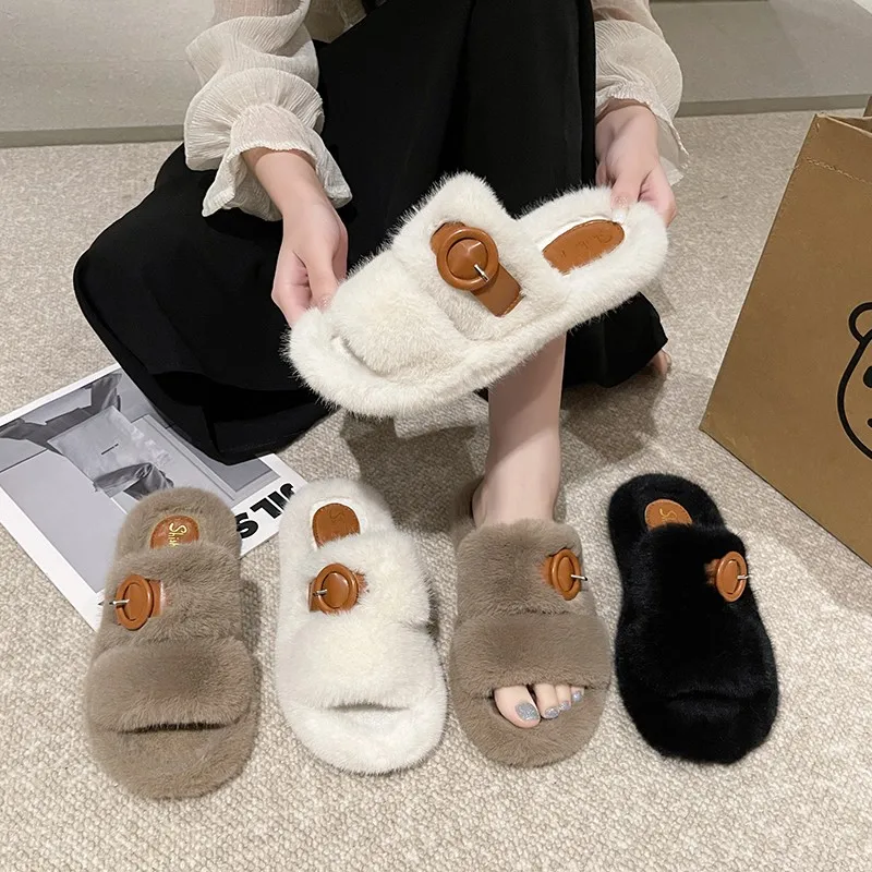 LV 23 New Furry Slippers - wavesbloom