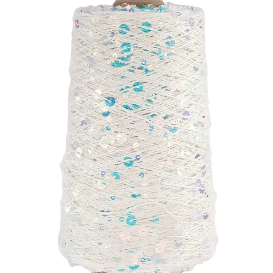 Siyue Ukraine cross-border hot-selling pure cotton sequin thread DIY hand-woven fantasy size bead thread wool ball 4