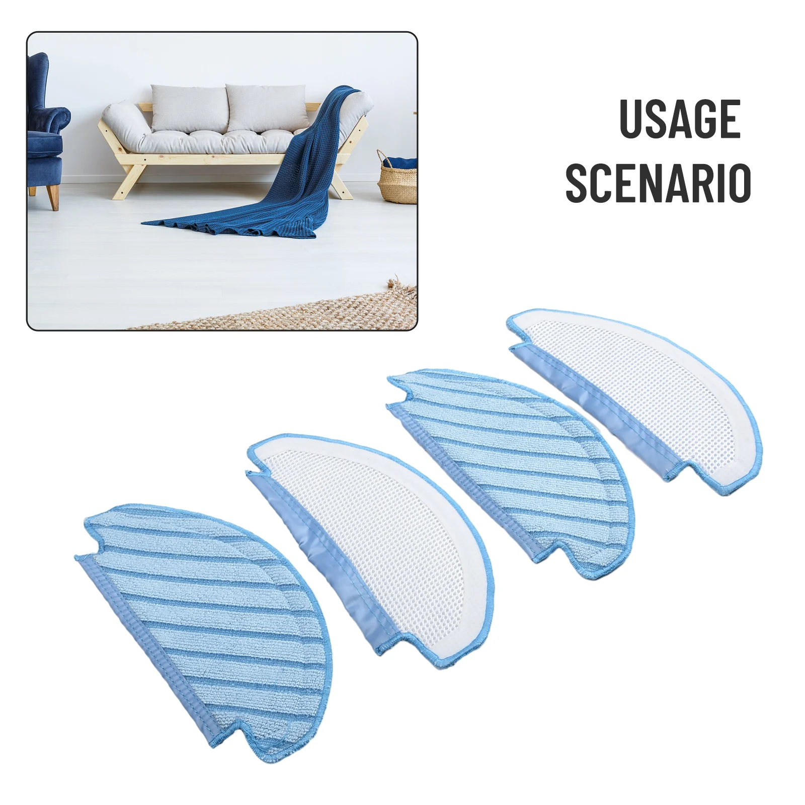 

Practical Brand New Exquisite High Quality Mopping Pad Home Tools Wipes For Deebot Microfibre Pad Robot Vacuum Cleaner