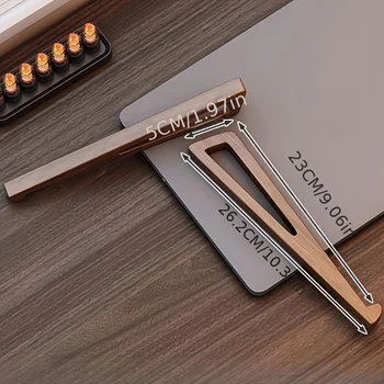 Supporto per laptop in legno, supporto da scrivania portatile, supporto multifunzionale per la lettura, base ampia per un supporto stabile.