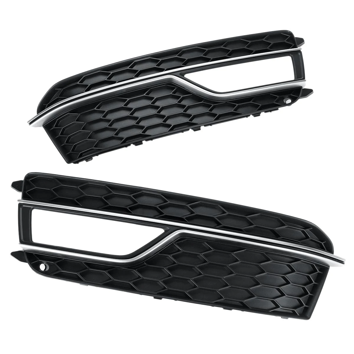 

1 пара, передние противотуманные решетки для автомобиля Audi S5 A5 2013-2017 Honeycomb