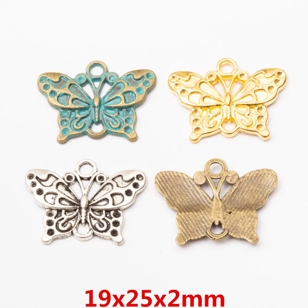 

70 шт. принадлежности для поделок в виде бабочек Подвески для рукоделия фурнитура для изготовления ювелирных изделий Аксессуары 106