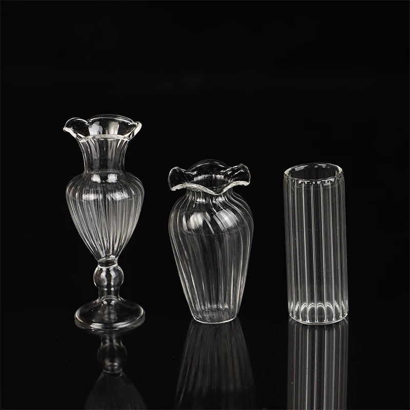 Cute Mini Glass Vase Plant Hydroponic Terrarium Art Plant Hydroponic Table Vase Clear Glass Crafts DIY Aromatherapy Bottle 4