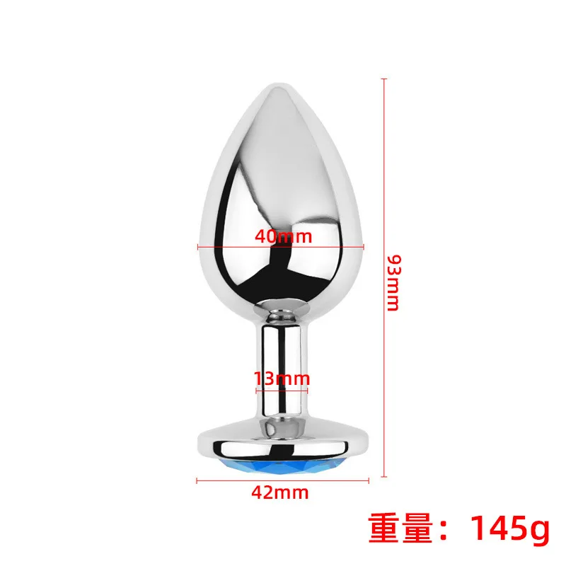 Anal Plug 3PCS Multi Size Metal Diamond Buttplug Toys For Men Women Couples Anal Expanders Adult Sex Toys Gay Extreme Sex Bdsm