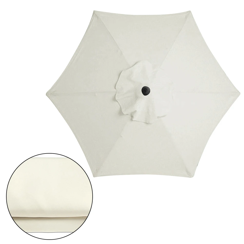 6 Bones Umbrella Replacement Canopy Without Stand 2m Sunshade Umbrella Cover UV Protection Detachable for Outdoor Beach Garden