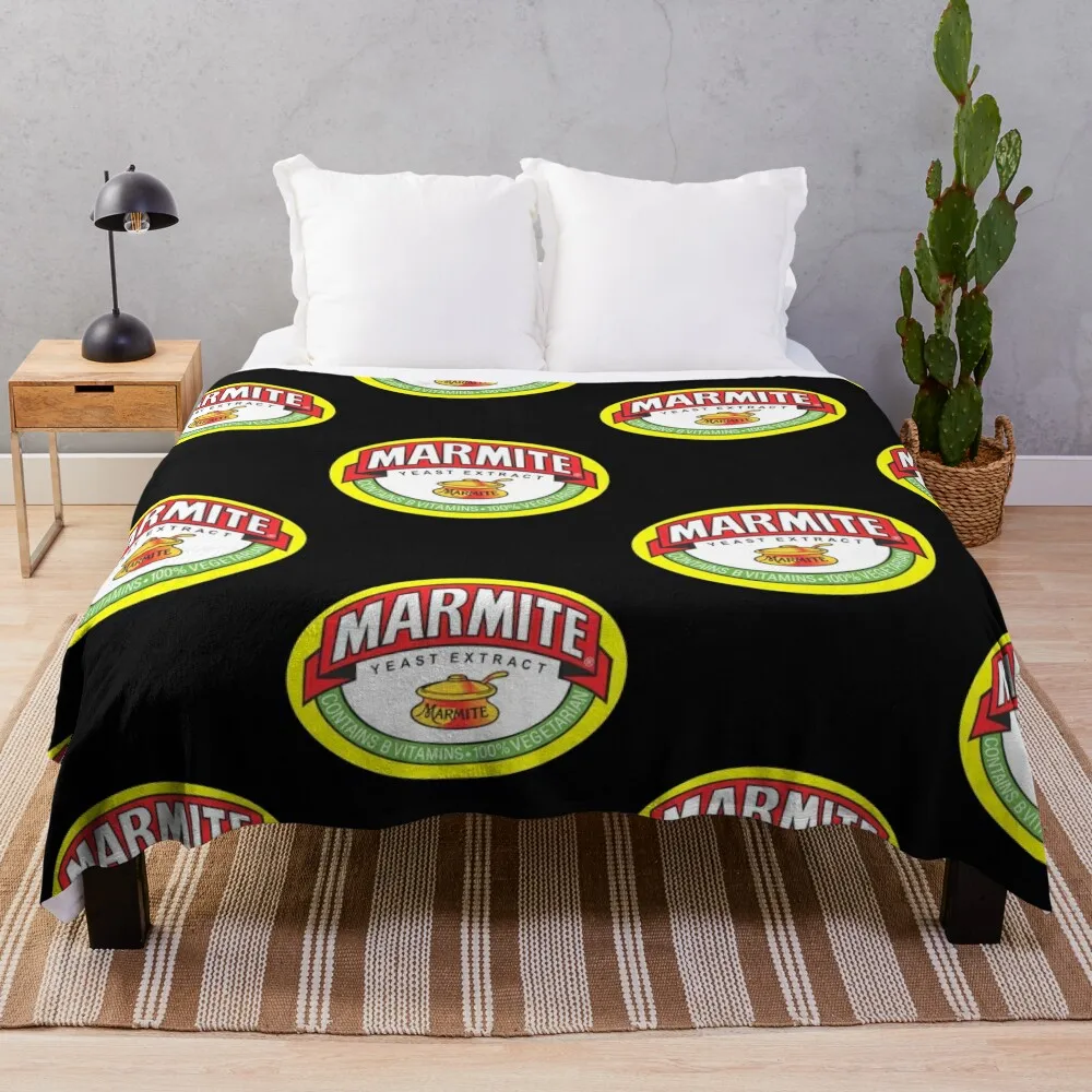 

Spicy Marmite Logo 7 Throw Blanket Summer for sofa Blankets For Bed Blankets