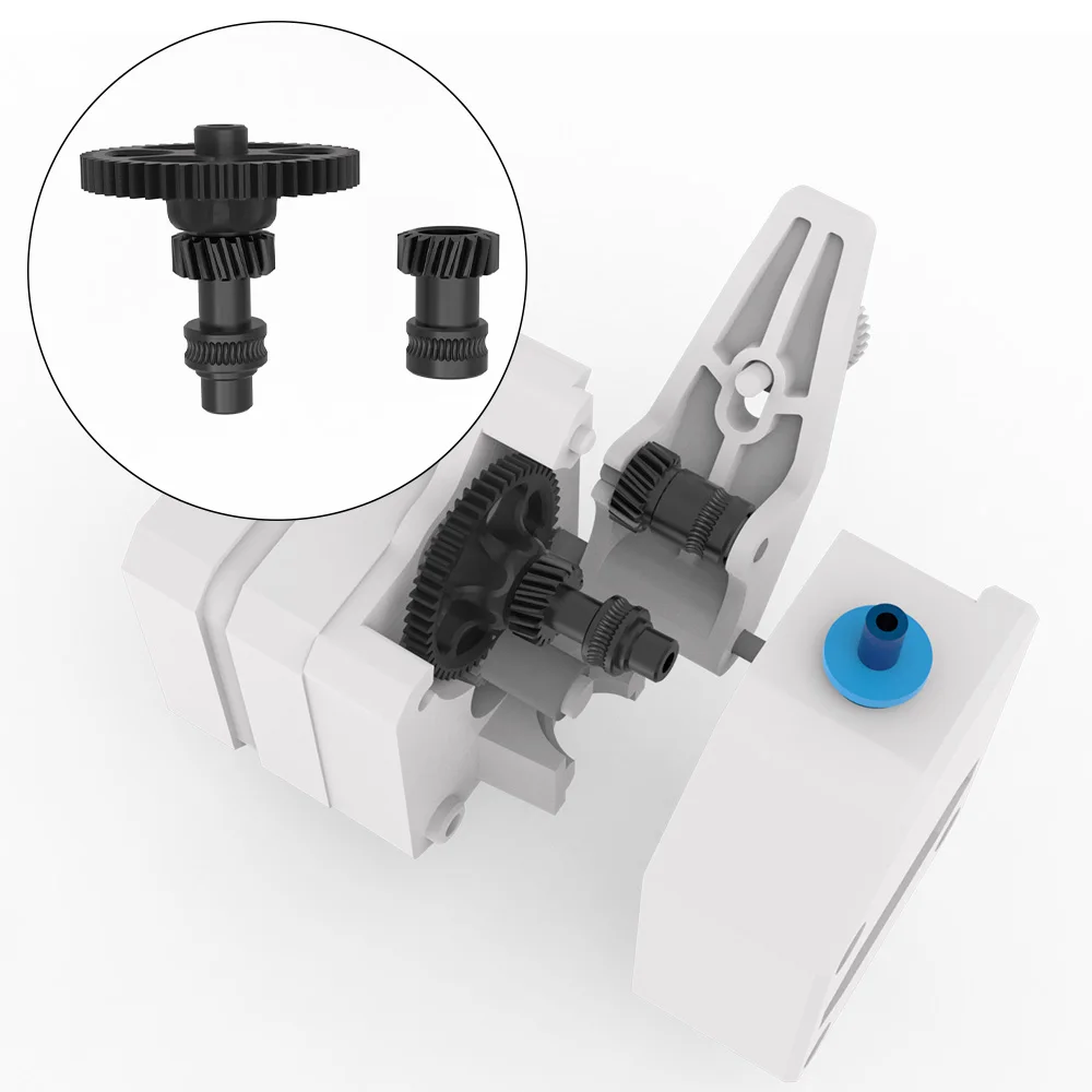 Kit de Engrenagens Helicoidais com Eixo Integrado Nano Coating de Acionamento Direto Peça Extrusora Extrusora Cnc Pom Impressora 3d para bm Voron Cw1 - Imagem 4