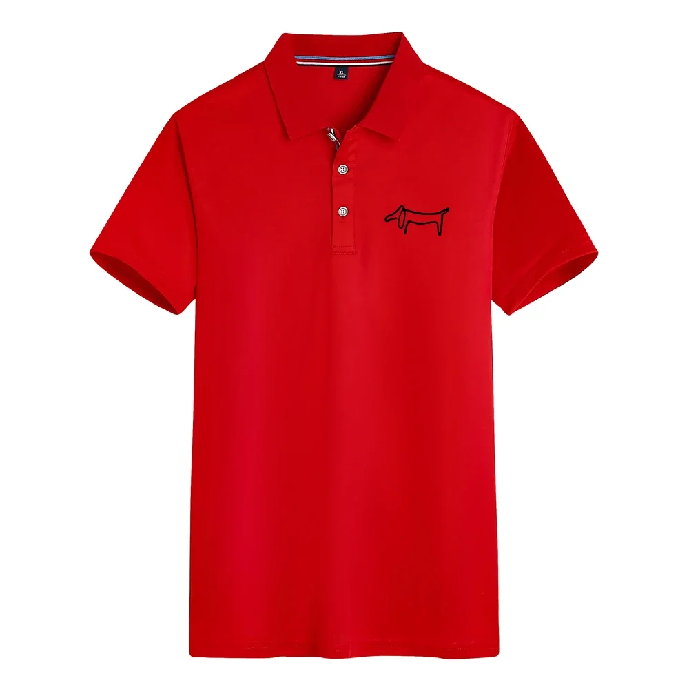 Polo da Uomo Comoda con Logo Stampato Casual a Maniche Corte - immagine 3