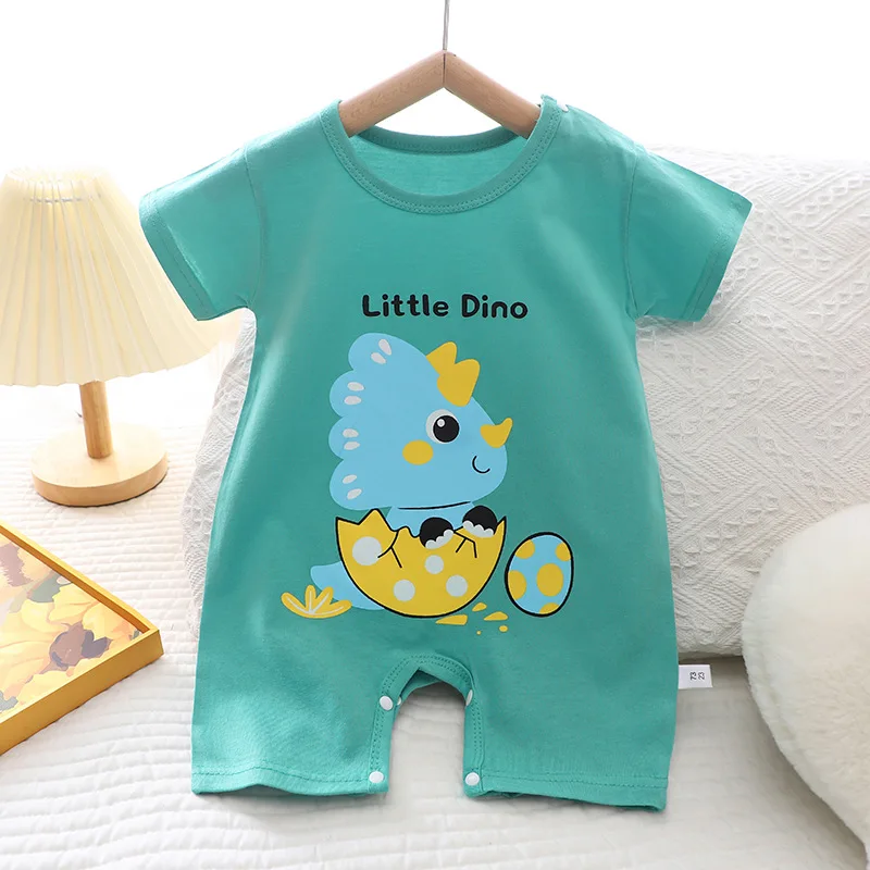 Baby Cotton Short-Sleeve Romper Onesie 3