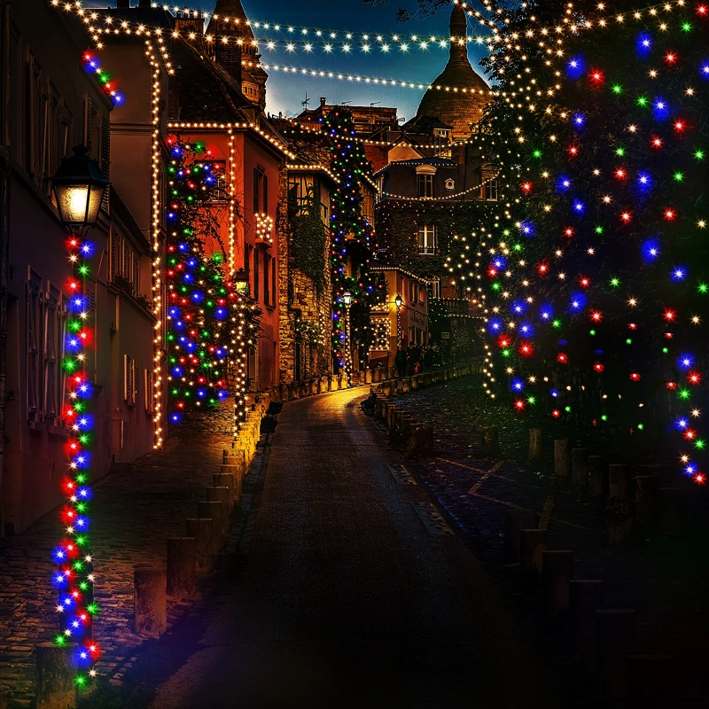 Solar String Lights Outdoor LED Waterproof Solar Power Christmas Garland Lights For Xmas Tree Wedding Party Decor decorative lights led string lights led fairy lights string lights