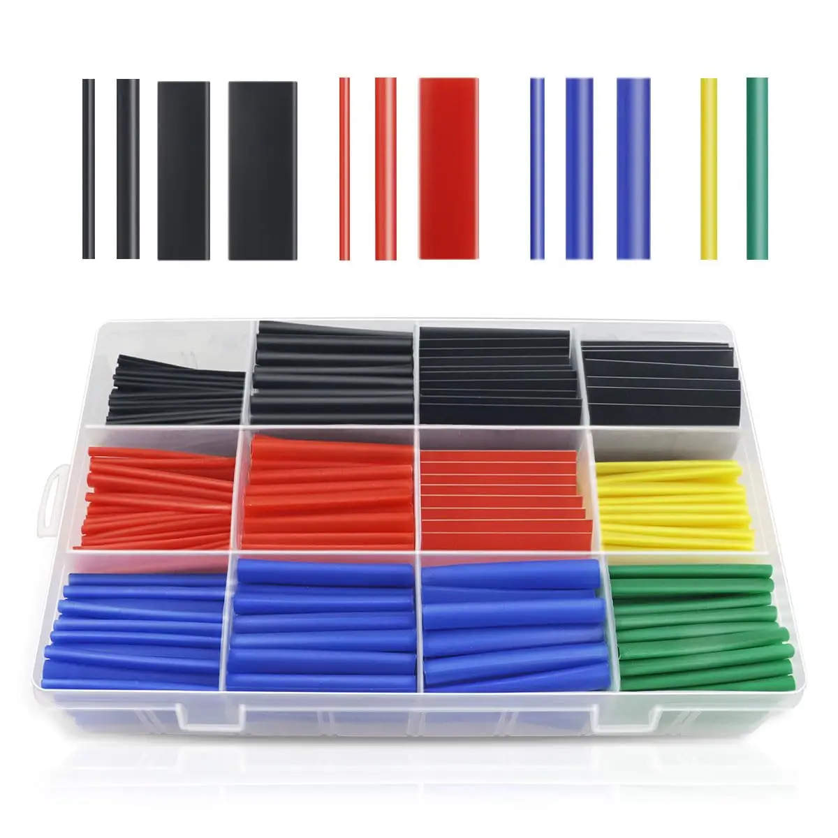 560 Pcs Heat Shrink Tubing Kit Marine Grade 2:1 Ratio Adhesive Lined Industrial