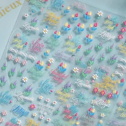 Iridescent Shiny Stars 5D Nail Art Stickers - Dreamy Self - Adhesive Manicure Decorations (MS792)