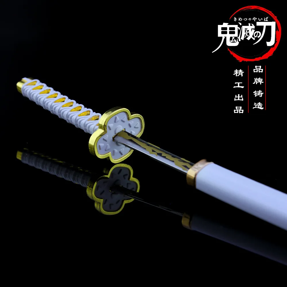 Demon Slayer Sword Agatsuma Zenitsu Nichipin Blade Lega Katana Sword Samurai Giapponese Anime Arma Modello Regali Giocattoli Divertenti Bambini