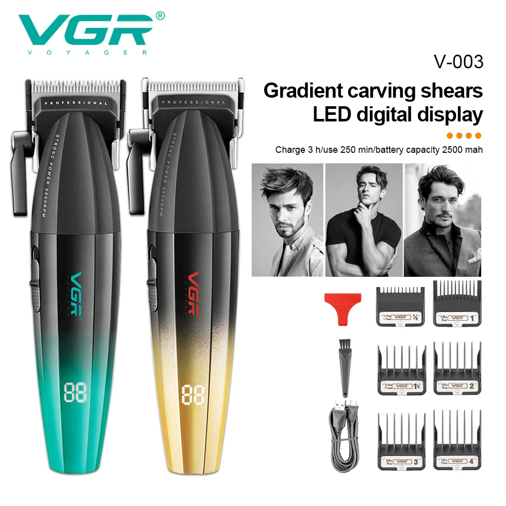 VGR مقص الشعر المهنية الشعر المتقلب كليبرز الكهربا...