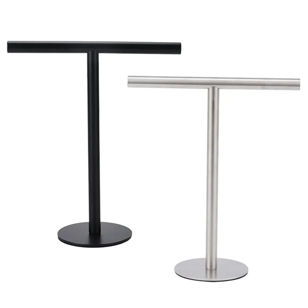 Stainless Steel Towel Rack Free Standing T-Shape Towel Bar Rack Bath Bar Stand for Bathroom Kitchen Vanity Countertop towel rack