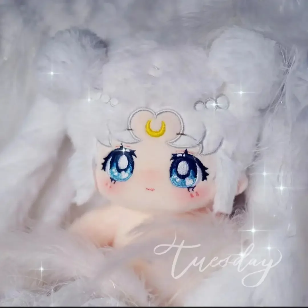 

Anime Kawii Girl Chibiusa Cute Rabbit Ears Cosplay Plush Stuffed DollBody Change Suit 20cm Plushie Mascot Gift