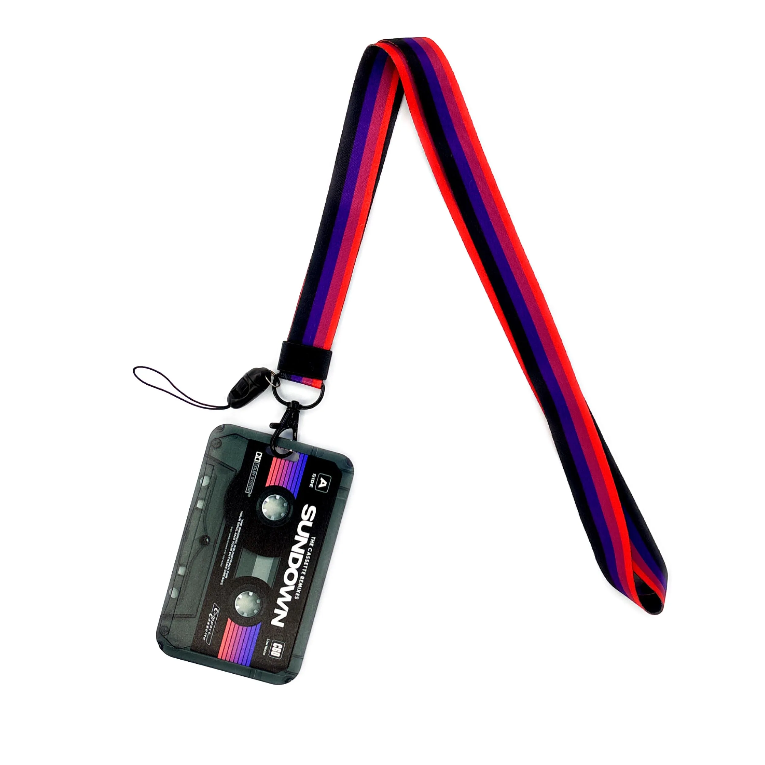 Versatile Card Holder Lanyard with Protective ID Badge and Credit Card Case
