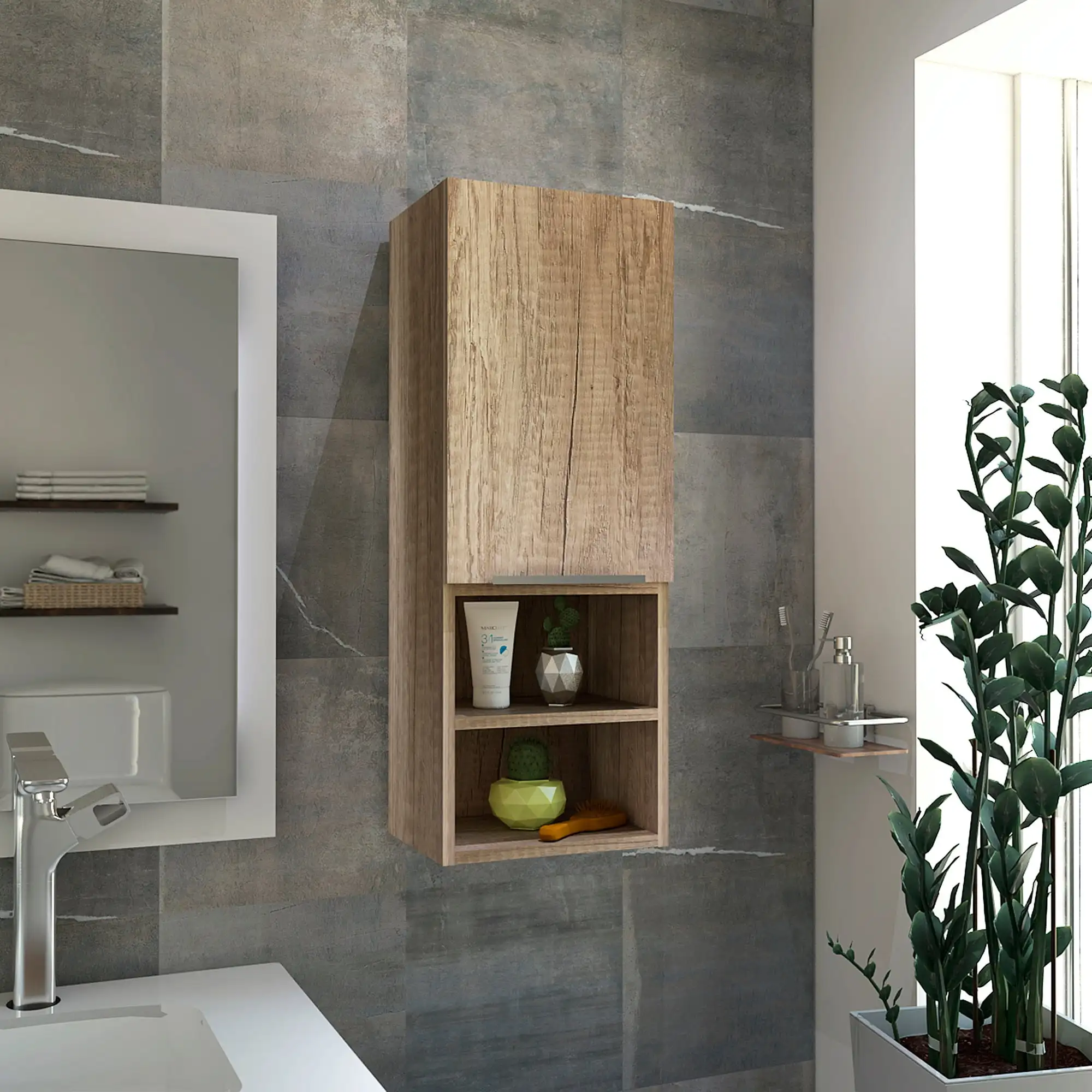 

Boahaus Lisboa Medicine Cabinet (Brown)